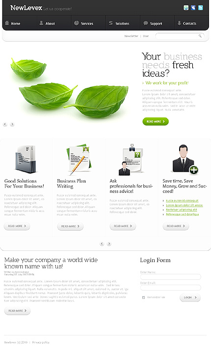 new site template