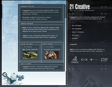 21&nbsp;site template