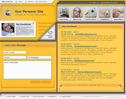 personal&nbsp;site template
