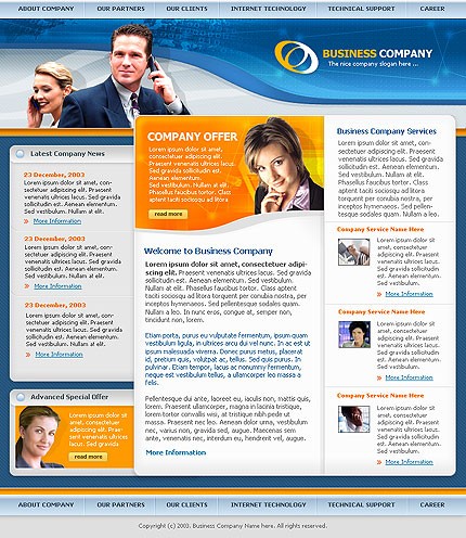 business&nbsp;site template