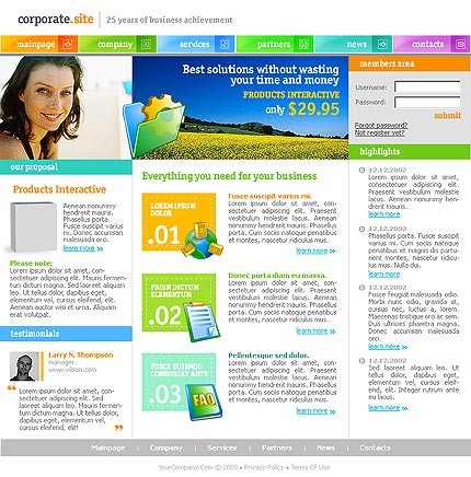business&nbsp;site template