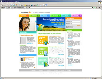 company&nbsp;website template