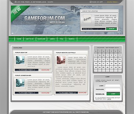 games&nbsp;site template