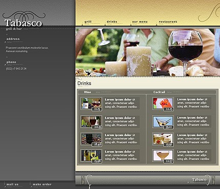 Template #3138, Photoshop Content Page Screenshot