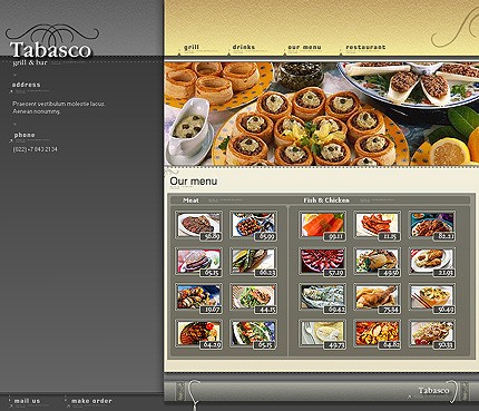Template #3138, Photoshop Content Page Screenshot