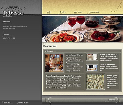 Template #3138, Photoshop Content Page Screenshot