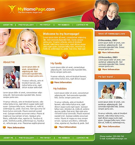 personal&nbsp;site template