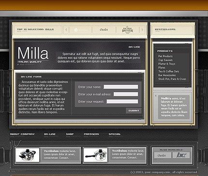 online&nbsp;site template