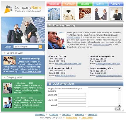 business&nbsp;site template