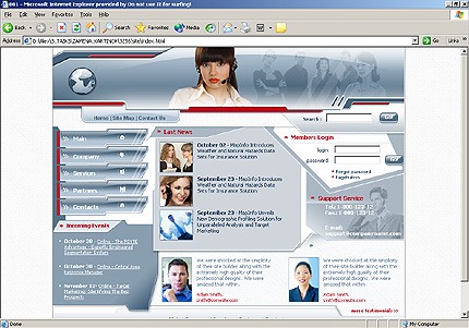 company&nbsp;website template