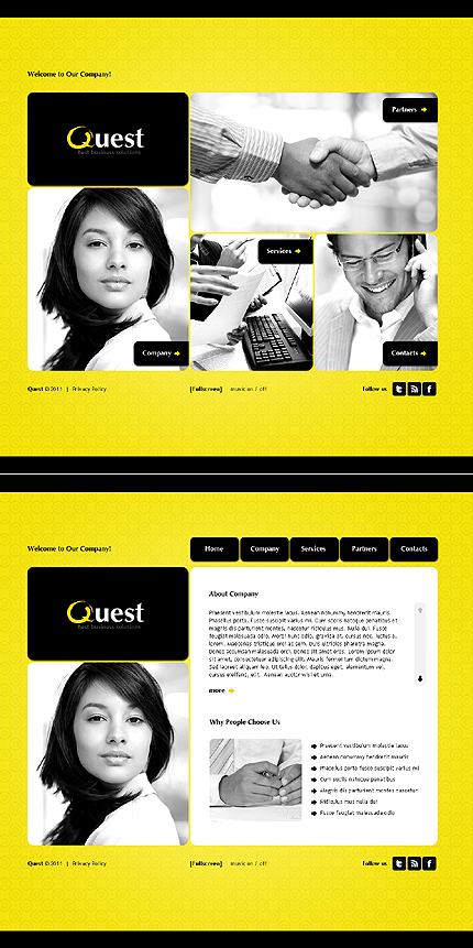quest site template