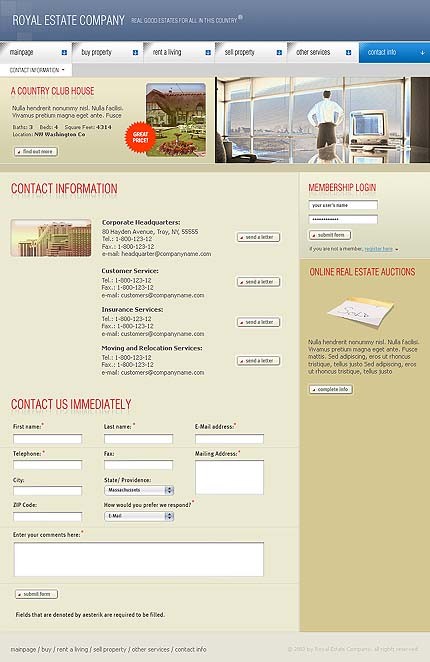 real&nbsp;site template