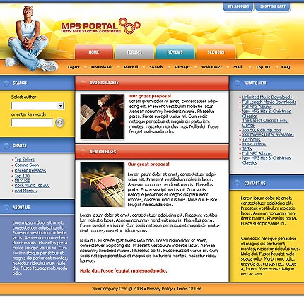 portal&nbsp;site template