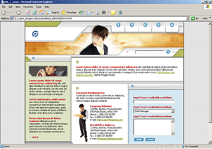 Template #3338, Html Content Page Screenshot