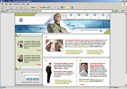 Template #3338, Html Homepage Screenshot