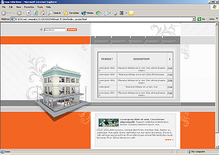 Template #3342, Html Content Page Screenshot