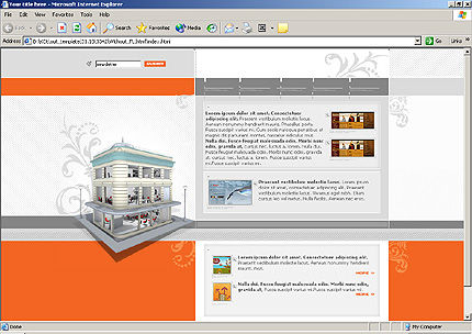 Template #3342, Html Homepage Screenshot