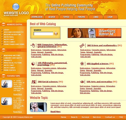 publishing&nbsp;site template