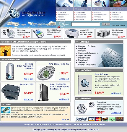 online&nbsp;site template