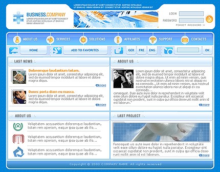 business&nbsp;site template