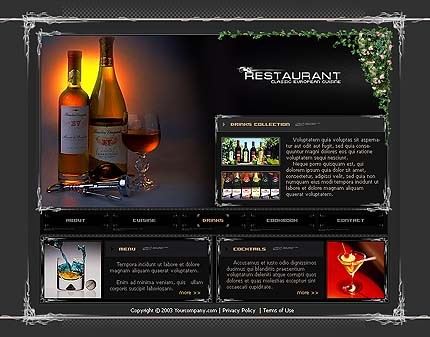 restaurant&nbsp;site template
