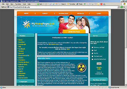 personal&nbsp;site template