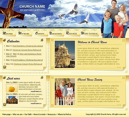 religious&nbsp;site template