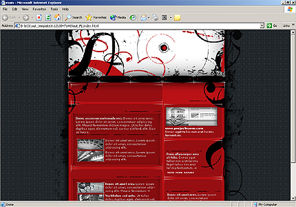 Template #3547, Html Homepage Screenshot