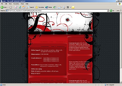 Template #3547, Html Content Page Screenshot