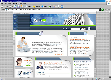 Template #3583, Html Content Page Screenshot