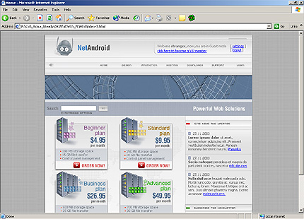 Template #3587, Html Content Page Screenshot