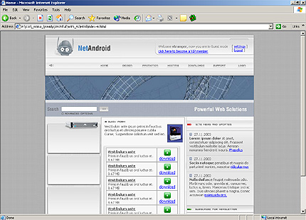 Template #3587, Html Content Page Screenshot