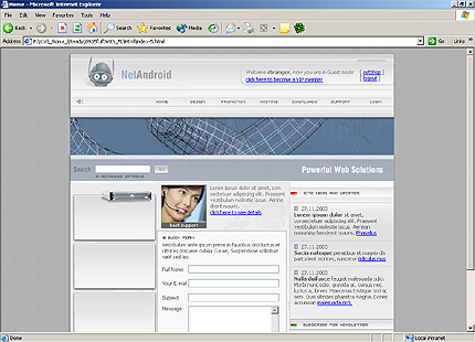Template #3587, Html Content Page Screenshot
