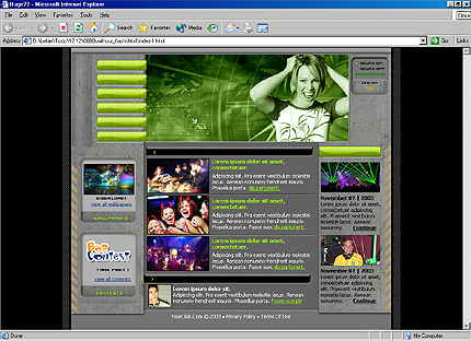 Template #3589, Html Content Page Screenshot