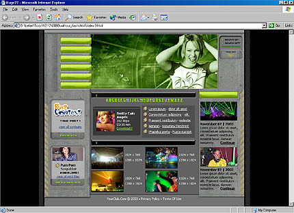 Template #3589, Html Content Page Screenshot