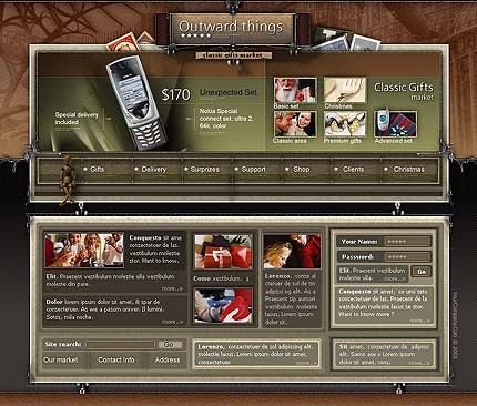 gifts&nbsp;site template
