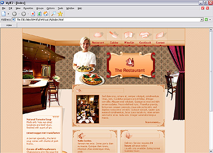 cafe&nbsp;website template