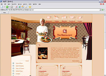 Template #3605, Html Content Page Screenshot