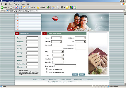 Template #3607, Html Content Page Screenshot