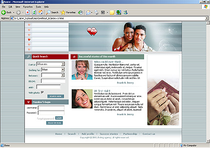 Template #3607, Html Content Page Screenshot