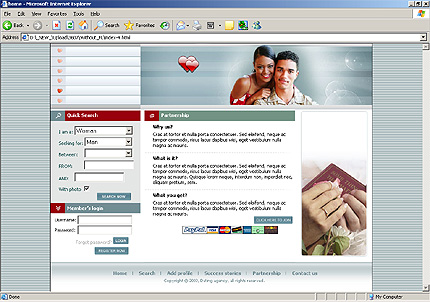 Template #3607, Html Content Page Screenshot