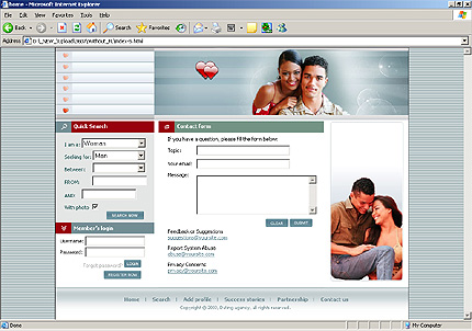Template #3607, Html Content Page Screenshot