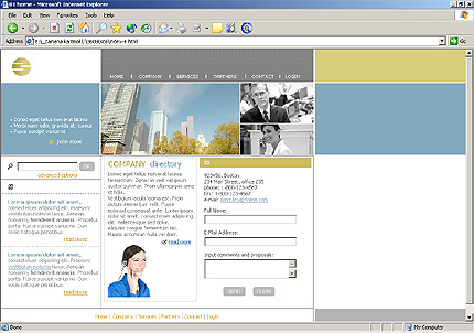 Template #3609, Html Content Page Screenshot
