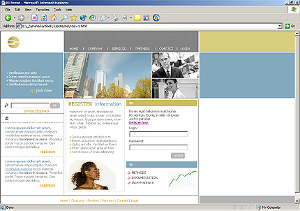 Template #3609, Html Content Page Screenshot