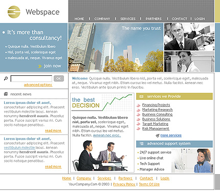 Template #3609, Adobe Photoshop Homepage Screenshot