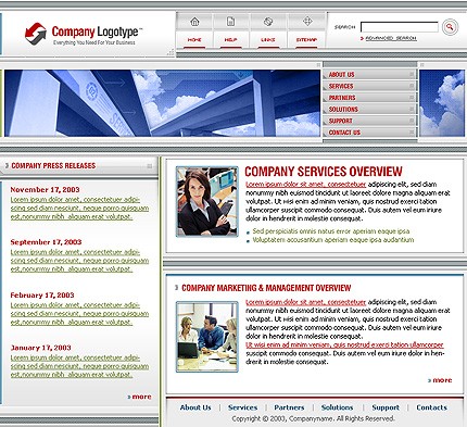 business&nbsp;site template