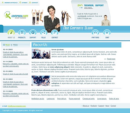 business&nbsp;site template