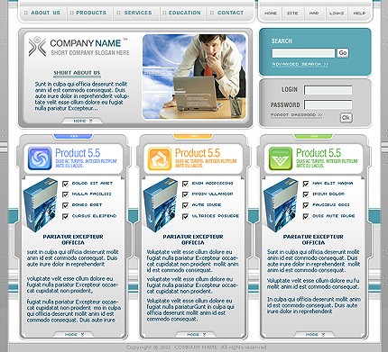 business&nbsp;site template