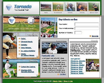 sport&nbsp;site template