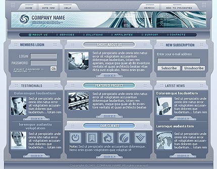 business&nbsp;site template
